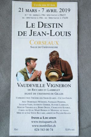 Au théâtre avec Le Destin de Jean-Louis | Fête des Vignerons 2019